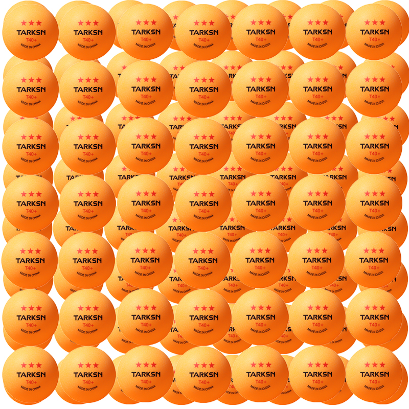 50/100Pcs Een Pack 3-Sterren Professionele T40 + Abs 2.75G Tafeltennis Duurzaam Ping Pong bal Amateur Geavanceerde Training Team Ballen: Orange 100pcs