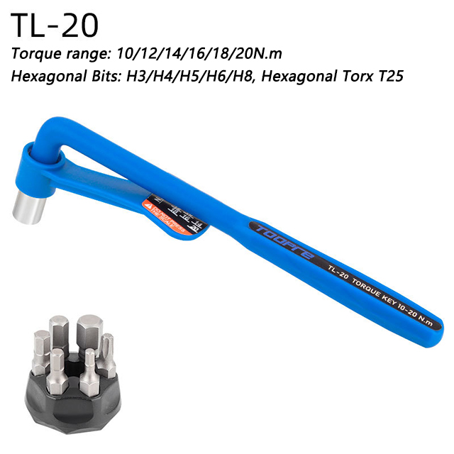Portable Torque Wrench 3Nm to 10Nm 10Nm to 20Nm High Precision Torque Tools Bike Repair Hand Tools Ratchet Key Bike Spanner Tool: ROYAL BLUE