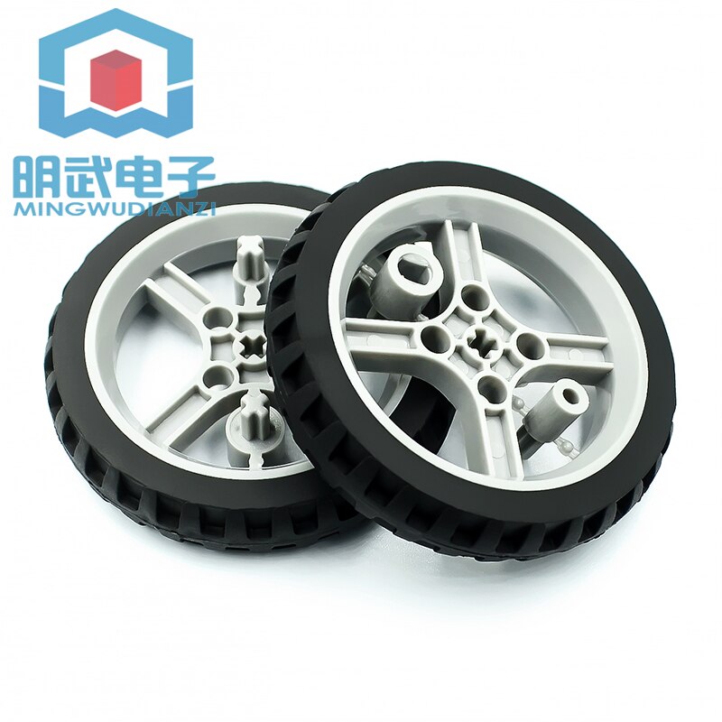 6514 TT motor free wheel cross shaft robot smart car narrow wheel 65mm motor tracking line