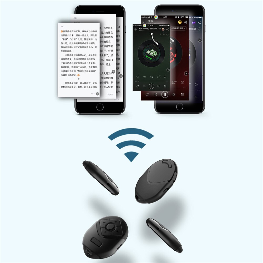 Caméra de Selfie universelle, bouton de déclenchement, télécommande Bluetooth pour téléphone portable, diverses fonctions pour Selfie, tourner la Page
