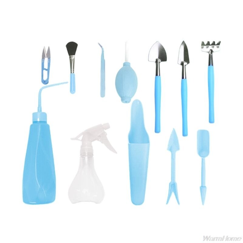 Mini Garden Tools Sets Succulent Plants Bonsai Miniature Planting Flower Gardening Tools Combination F22 21: BLS12