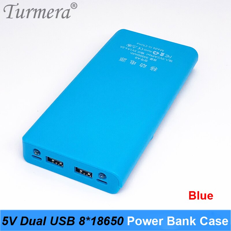 корпус для повербанка 5V Dual USB 8*18650 Power Bank Battery Box Mobile Phone Charger DIY Shell Case Suggest