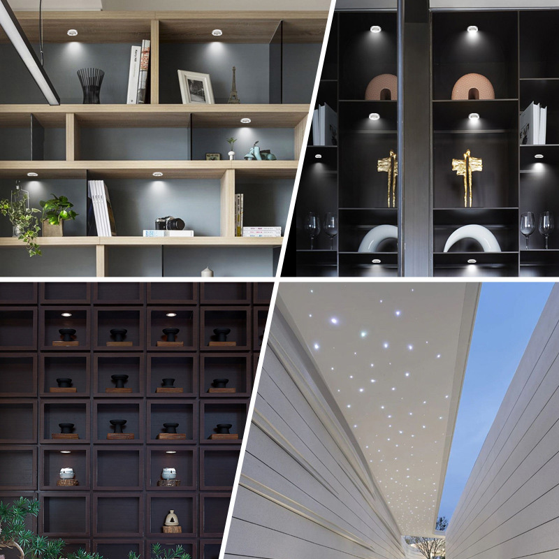Dimbare inbouw led-plafondspot 3w 110v 220v cob downlight voor huisdecoratie, wijnkast, sieradenvitrine.