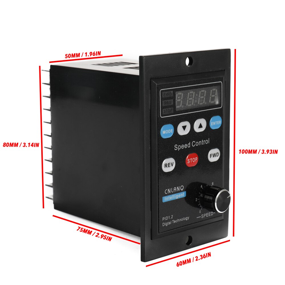 220V AC Motor Speed Controller LED Motor Speed Regulator Controller With Soft Start Function For 400W Micro Power Gear Motor