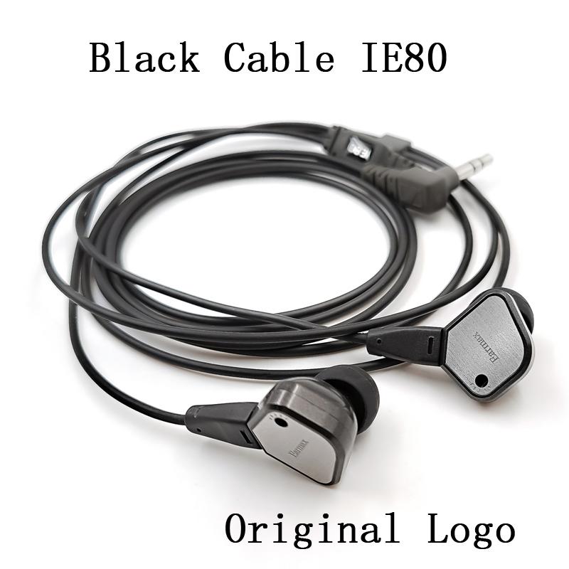 Klassisches Flaggschiff Earmax IE80 IE80S Original In-Ear-Kopfhörer Bass HIFI Kopfhörer Headset versilbertes Kabel: Blau