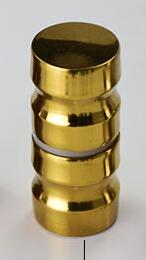 Håndtag i rustfrit stål, glasdørhåndtag, (xyls -027): Ti-guld