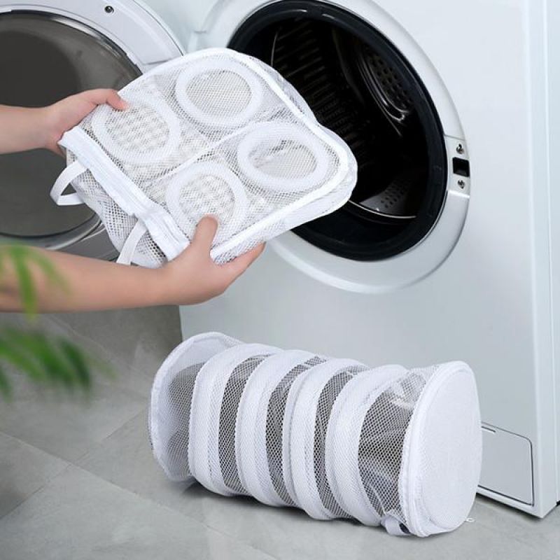 Shoes Washing Bags 3pcs Hang Bags Airing Dry Tool Mesh Laundry Bags Washing Net Bag Shoes Underwear Bra Clothes Protect Wash Bag