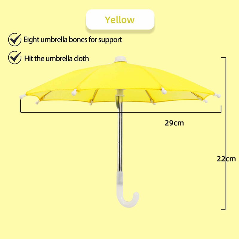 Universal Portable Mini Phone Umbrella Stand Outdoor Riding Waterproof Sunshade Mobile Phones Umbrella Bracket Holder