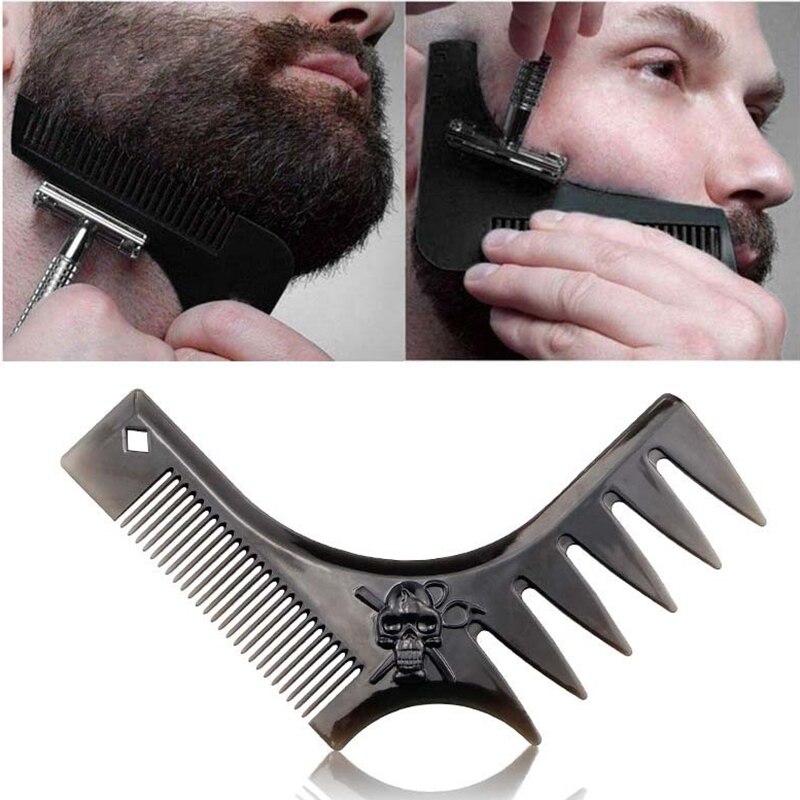 3 IN 1 Beard Hair Straightener Brushes Quick Hair Straightener Comb Ceramic Fast Heat Beard Straightening Iron Combs For Man: Beard Styling Comb / EU