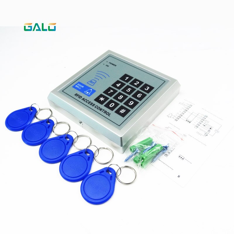 RFID Access Control System Device Machine Security Proximity Entry Door Lock keypad safe with 5ps keyfobs kit Optional