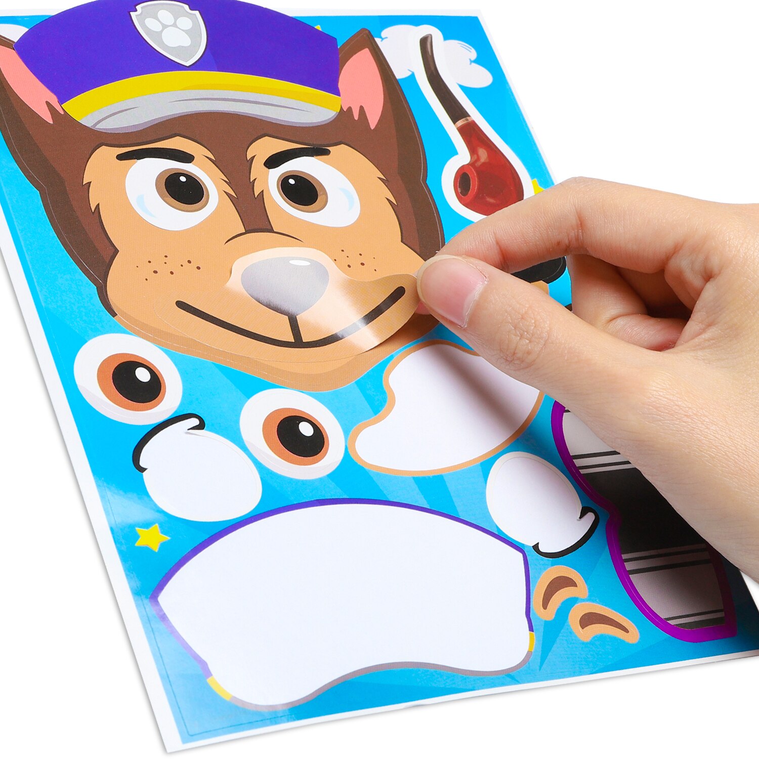 40pcs Dog Make-a-face Stickers Sheets, Make Your Own Dog Stickers Fun Craft Project for Kids Party Favor, Class Reward