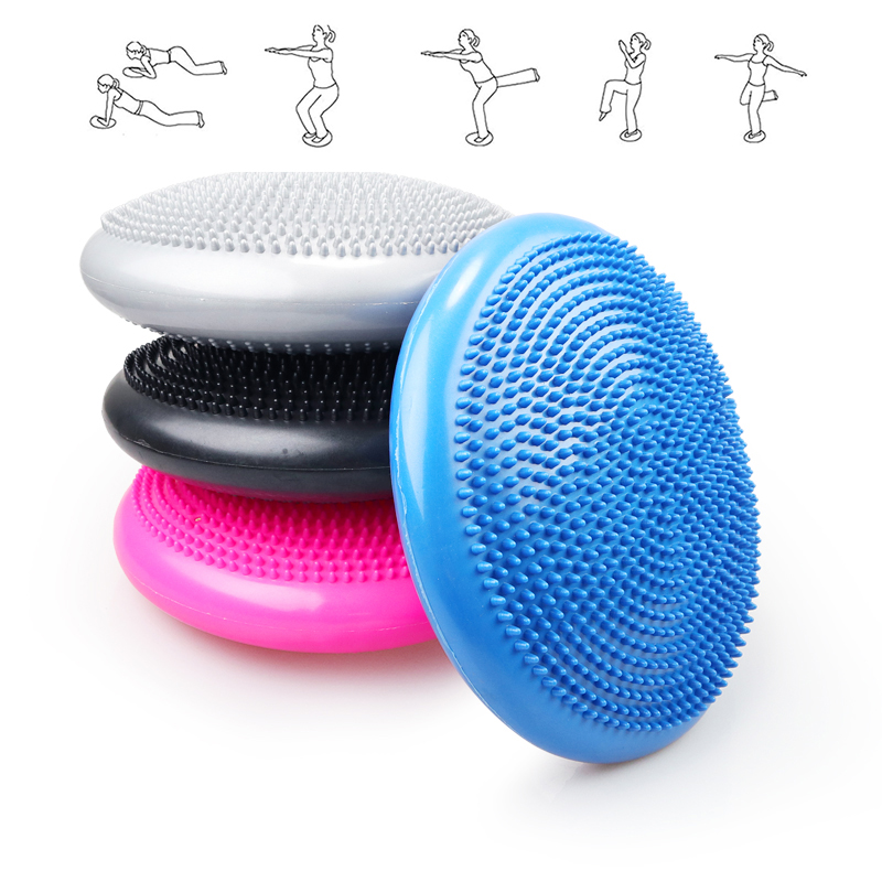Aufblasbarer yoga-massageball, strapazierfähig, universell einsetzbar für sport, fitnessstudio, yoga, wackelball, stabilitätsscheibe, balancekissen, massagematte