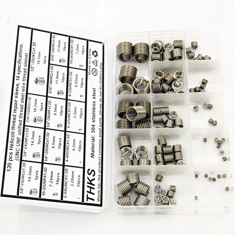 SV-120Pcs for (UNC UNF Unified Thread Steel Wire Thread Insert) Thread Sheath