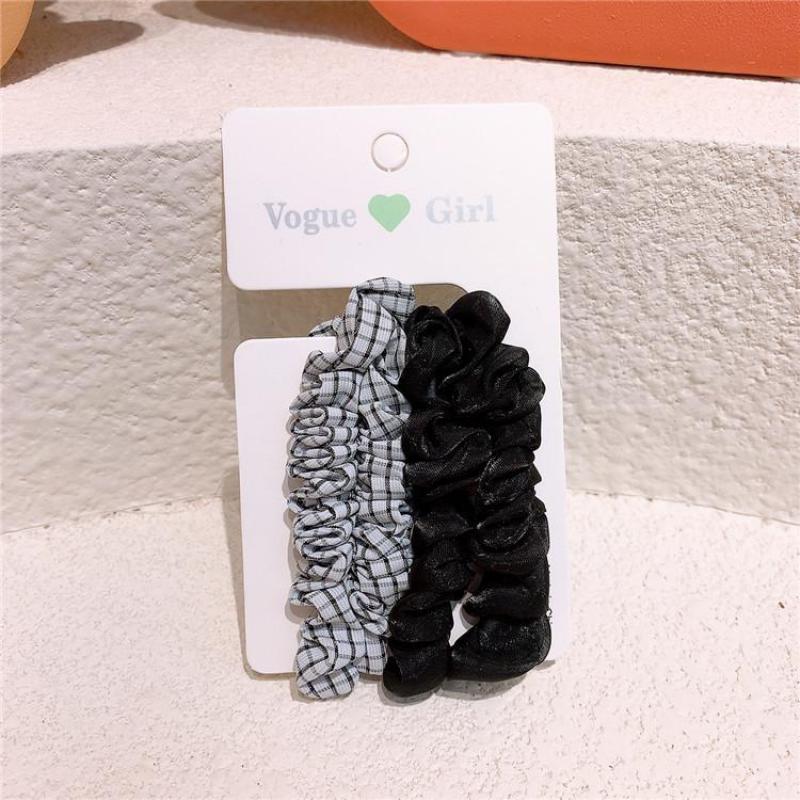 Elástico plisado bandas para el cabello para las niñas accesorios para el pelo Pelo anillo de cuerda de cabeza de pelo de niños herramientas de peinado el pelo con tocado