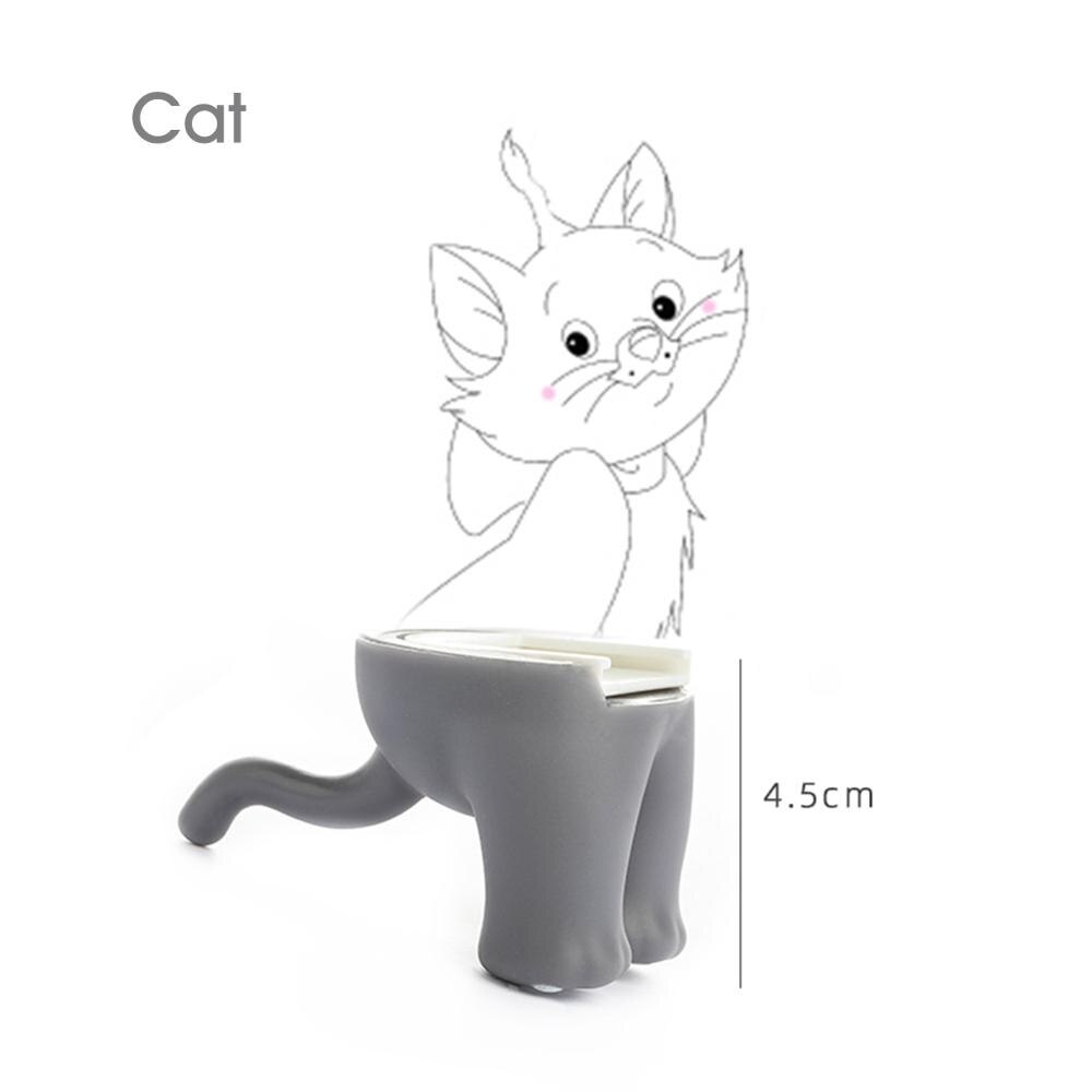 Zelfklevende Decoratieve Haken Creatieve Cartoon Kat Dinosaurus Eekhoorn Waterdichte Muur Haken Voor Opknoping Dier Hoofd Hanger: Grijs