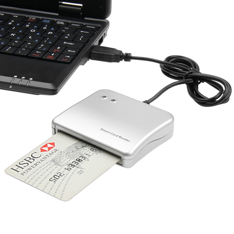 Easy comm usb smart card reader ic/ id card reader pc/ sc smart card reader for windows linux os