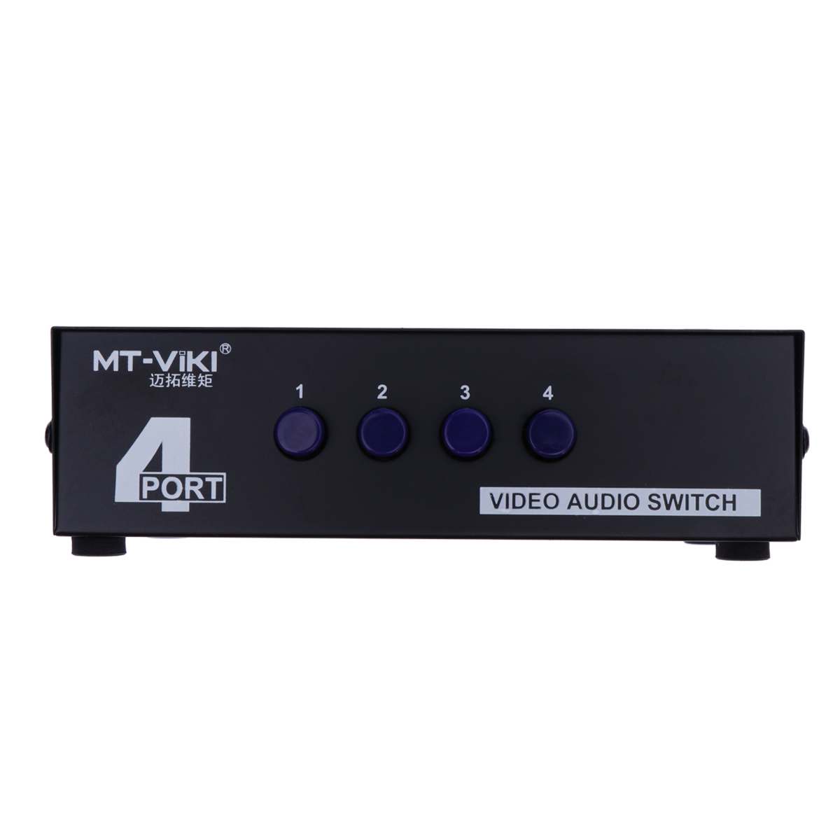MT-431AV 4-Weg Av Switch Rca Switcher 4 In 1 Out Composiet Video L/R Audio Selector