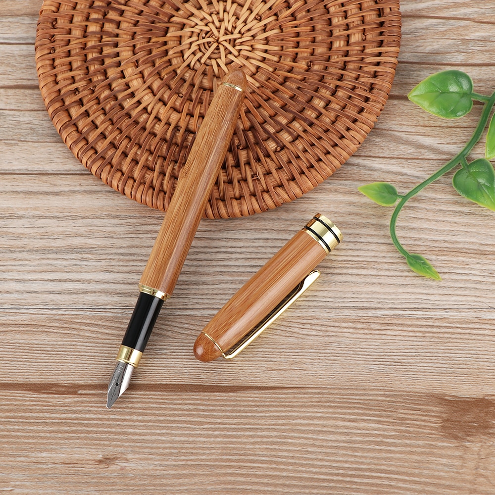 1Pc di Bambù Arte Calligrafia Penna Stilografica Broad Stub Scalpello Punte Pennino 0.7 millimetri 1.1 millimetri 1.5 millimetri 1.9mm 2.5 millimetri 2.9 millimetri Strumento di Scrittura