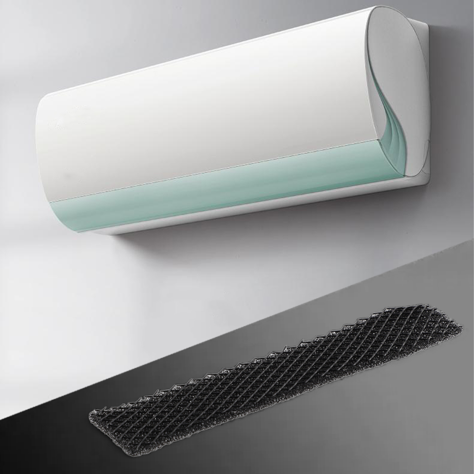 5 Stuks Filterspons Voor Midea Airconditioning Filter Drie Niveaus Katoen Filter Accessoires Airconditioning Filter Katoen