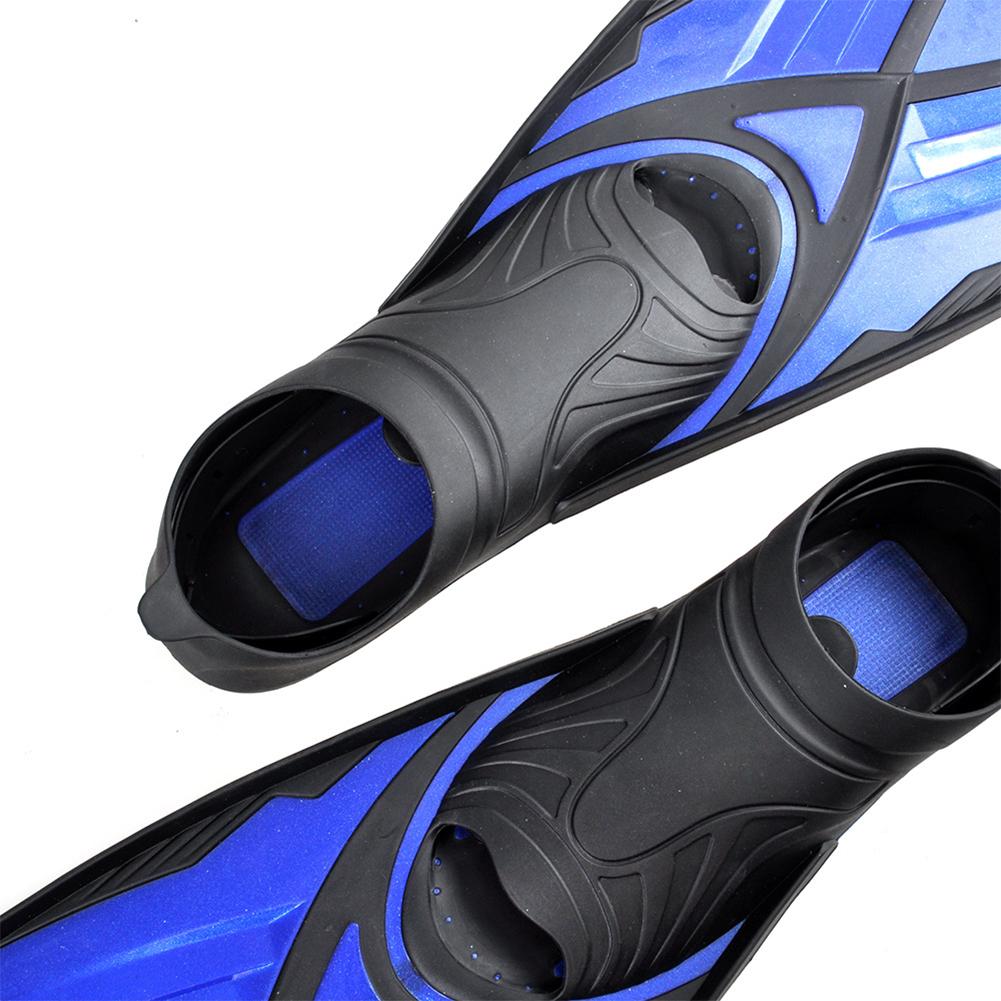1 Pair Long Blade Diving Fins Anti Slip TPR Freediving Spearfishing Fins Scuba Diving Snorkeling Foot Submersible Flippers