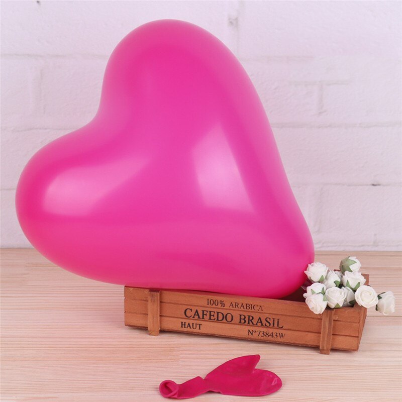100 pcs/lot 10 pouces 2.2g Thinken Latex ballon romantique coeur forme ballons saint valentin mariage anniversaire fête décoration jouet: 10