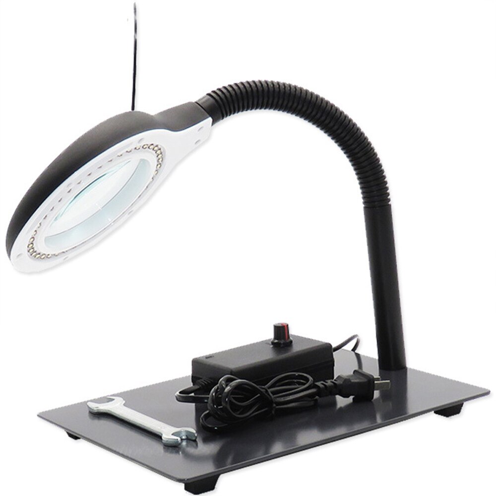Desktop LED magnifying glass lamp WLKS-608 optical glass reading lighting electronic maintenance magnifying lamp
