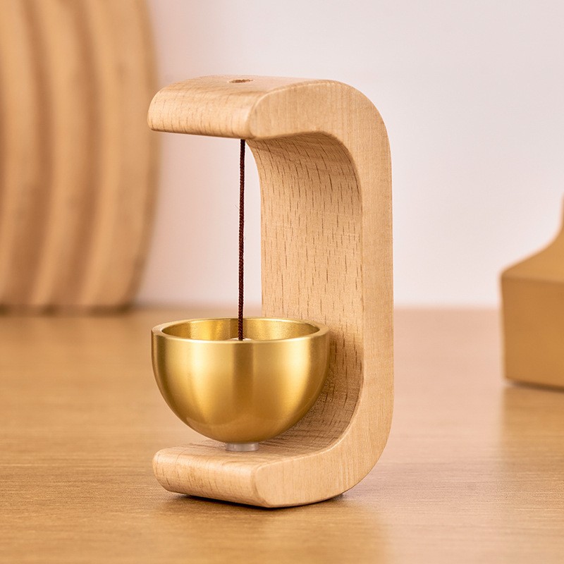 Campanas de viento de madera, timbre inalámbrico, timbre de puerta de entrada, campana de viento decorativa para decoración colgante de apertura del hogar: Blanco