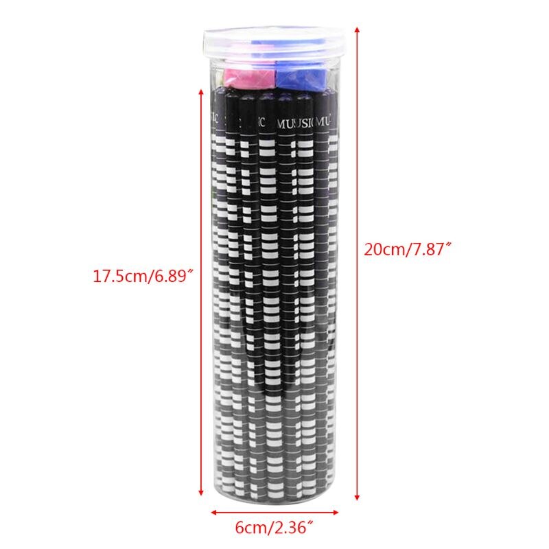 36pcs Musical Note Pencil Pen 2B Standard Piano Notes Writing Drawing Stationery