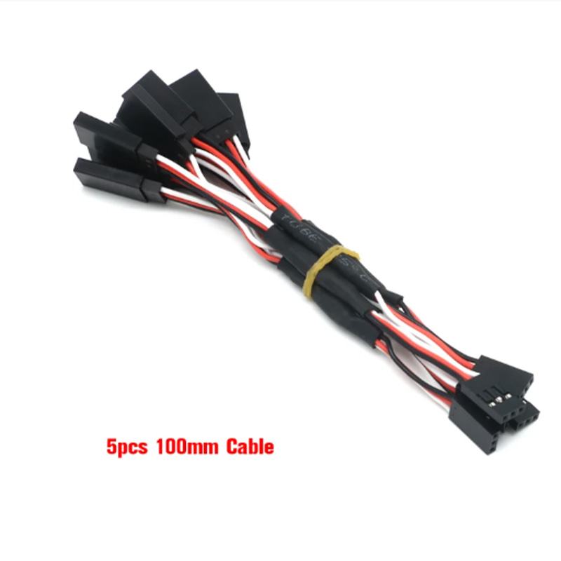100/150/200/300/500mm Rc Servo Y Cavo di Prolunga Cavo per Rc Servo Jr Futaba Rc Aereo Elicottero auto Fai Da Te: bianca