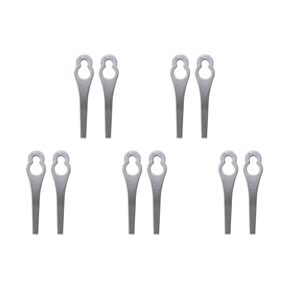 Cuchillas para cortacésped, cabezal de corte de césped de Metal, cuchillas para máquina cortadora de césped, accesorios para herramientas de jardinería, 15-2 uds.: Rojo