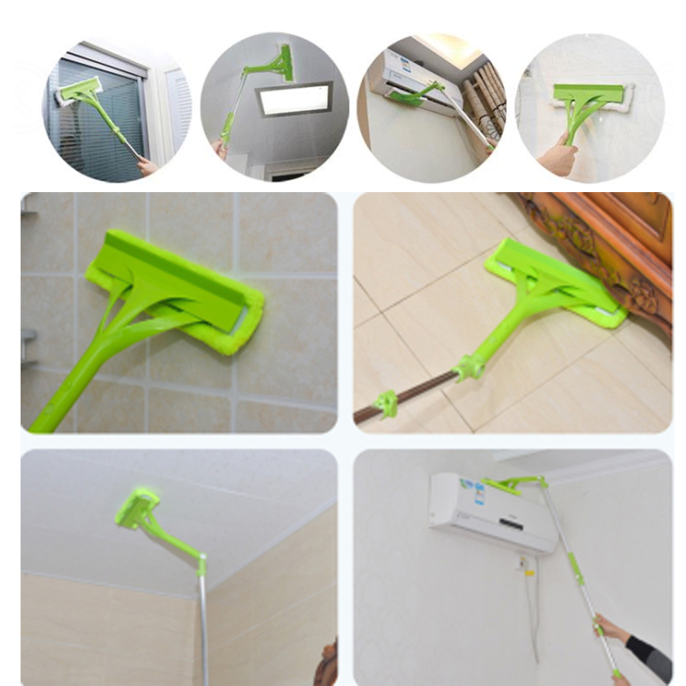 Telescopic High rise Cleaning Glass Sponge Mop Multi Cleaner Brush Washing Window Dust Brush Easy Clean the Windows Clean Robot