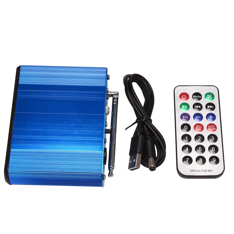 MP3 Decoder Boord, Kleuren Scherm Bluetooth Audio Decoder Module Met Opname Functie Ondersteuning Usb/Sd/Fm: Blue