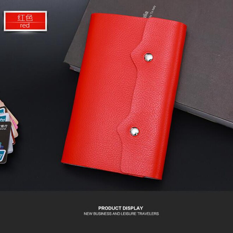 108 Slots Credit Card Holder Function PU Leather Business Card Women Credit Passport Card Bag ID Passport Card Wallet