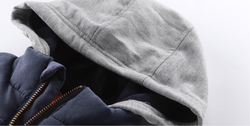 Chaleco de algodón acolchado con capucha para niños , ropa de invierno para niños, chaqueta para bebés, chaleco, chaleco con capucha, informal, cálido y grueso