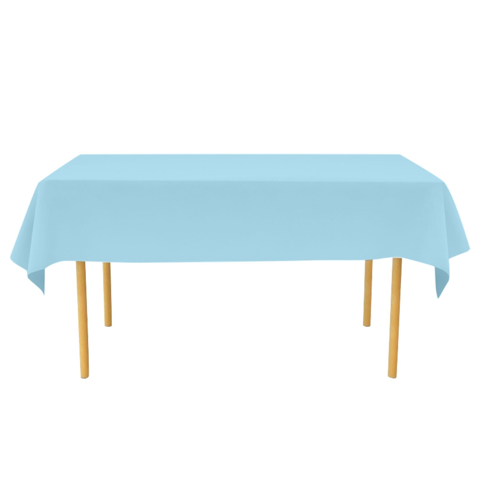 Wegwerp Tafel Covers Plastic Tafelkleden Bruiloft Verjaardag Party Wegwerp Tafel Covers Baby Douche Cover Levert 137 × 274Cm: Blue 