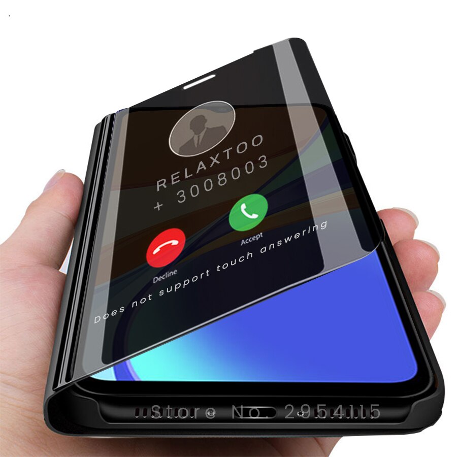 Voor xiaomi xiomi xaomi xiami redmi 9c hoesje slimme spiegel flip cover op readmi redmy redme 9c 9 c redmi 9c 6.53 '' telefoonstandaard coque