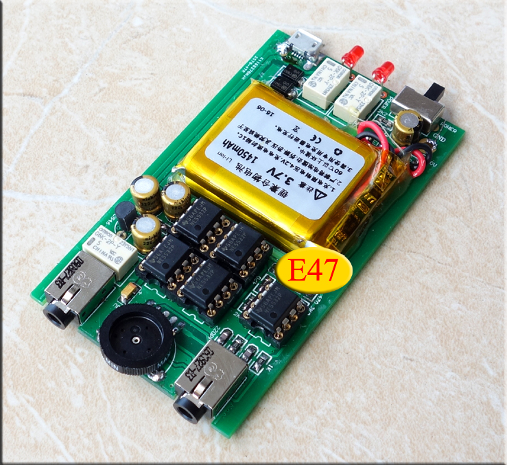 Kit portátil de amplificador HIFI E47, doble eficiencia, circuito de 47 amperios, bricolaje gratis