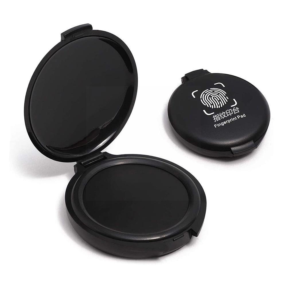 1pc Fingerprint Ink Pad Thumbprint Ink Pad For Notary Supplies Identification Security Id Fingerprint Cards Fingerprint Kit U1a8