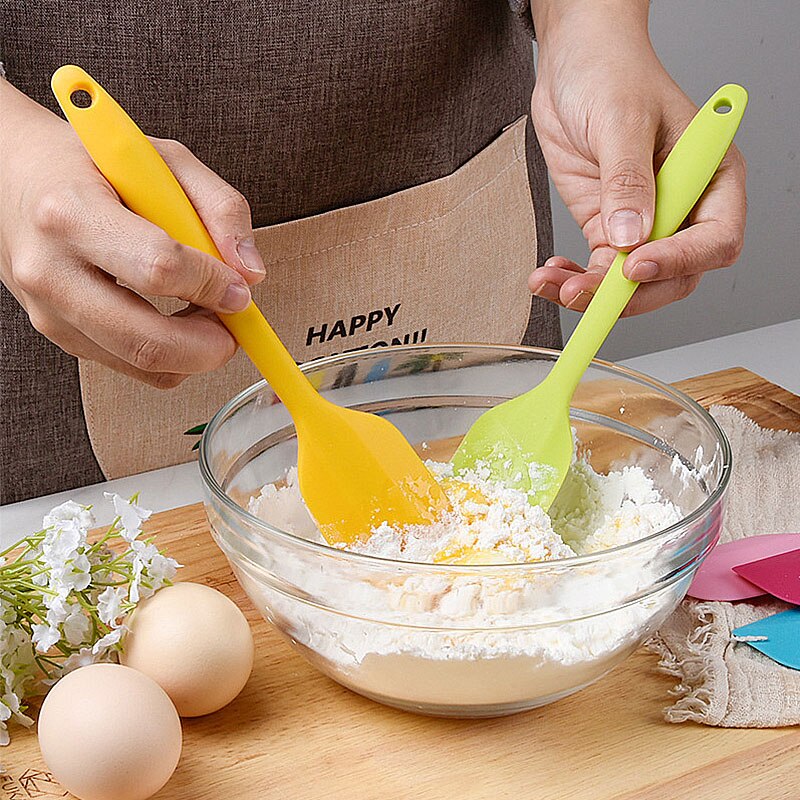 no palo espátula para mantequilla y crema pastelera espátula para mezclar masa cepillo panadería pan de postre pala herramienta para hornear de silicona