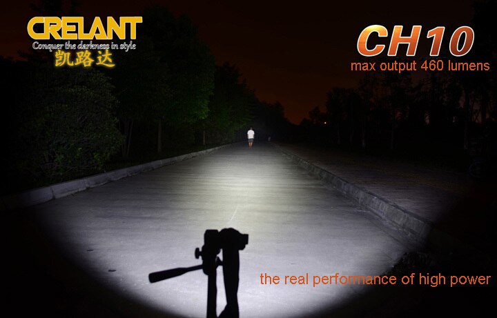 CRELANT CH10 koplamp Cree XM-L2 led-schijnwerper Hoofd lamp (1x18650 of 2 x CR123A) voor kamperen, wandelen running