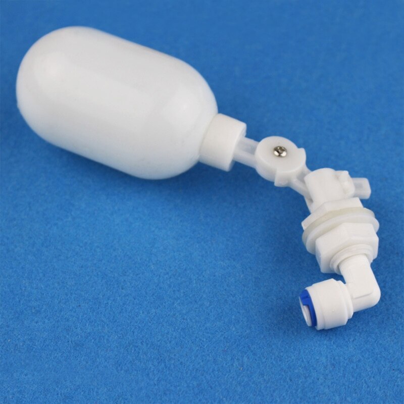 K5DC 1/4 Inch Float Ball Valve Plastic Water Float Valve Mini Plastic Float Valve with Adjustable Arm for Water Level Control