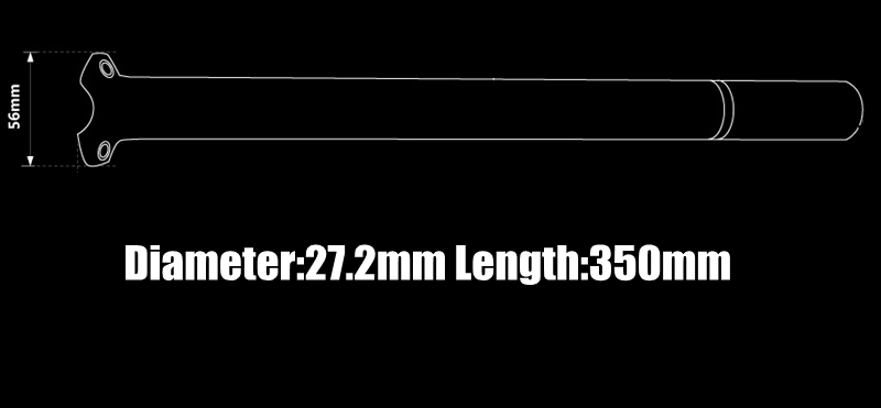 FCFB Race Face Next-poste de asiento de bicicleta, piezas de 27,2/30,8/31,6mm * 350mm/400mm 3K brillante: 27.2 X 350mm
