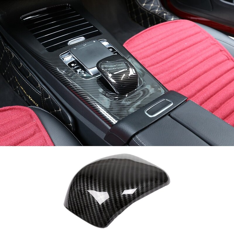 Voor Mercedes Benz A-klasse W177 A180 A200 Carbon Fiber Versnellingspookknop Cover Trim Auto Interieur accessoires