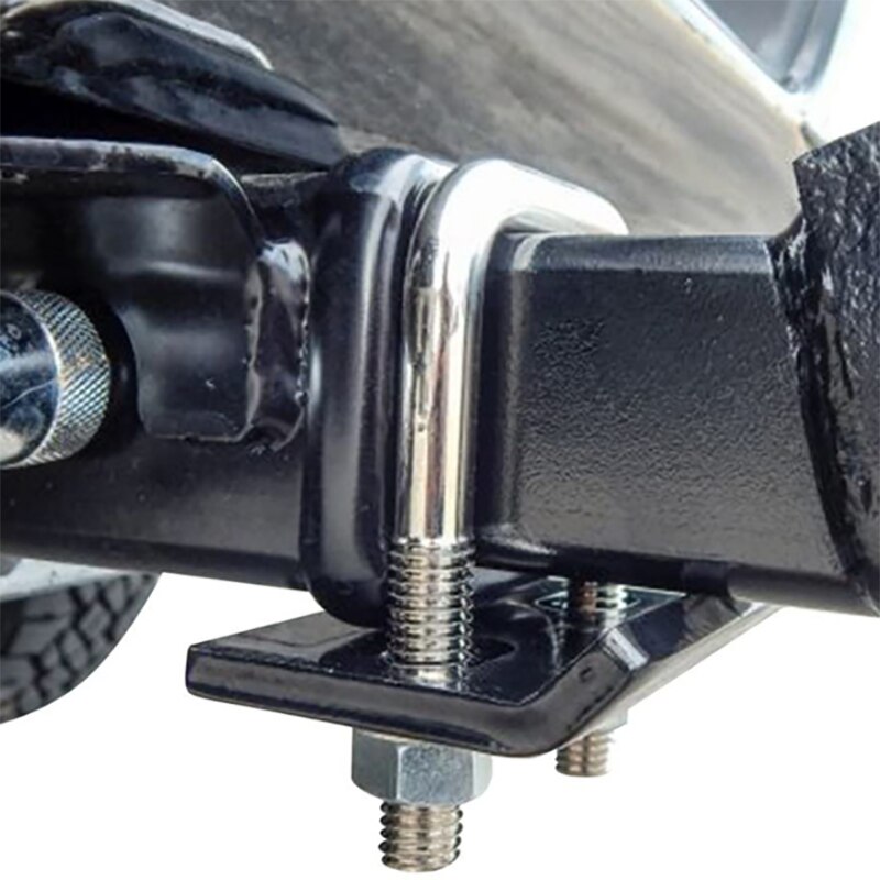 Car U-Bolt Heavy-Duty Anti-Rattle Stabilizer Hitch Tightener Lock Down Tow Clamp Suitable for All Hook Openings