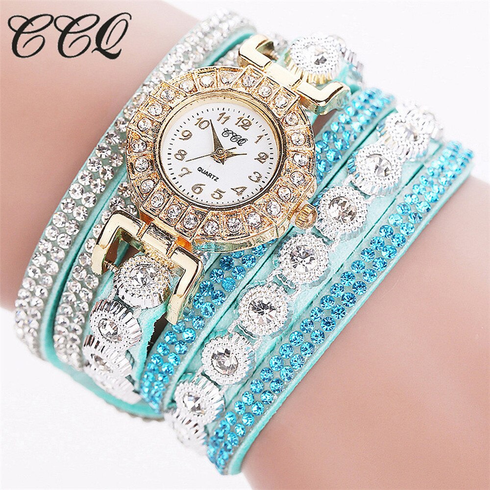 Mode Vrouwen Armband Horloges Casual Analoge Quartz Horloges Voor Vrouwen Strass Horloge Lange Riem Armband Horloge