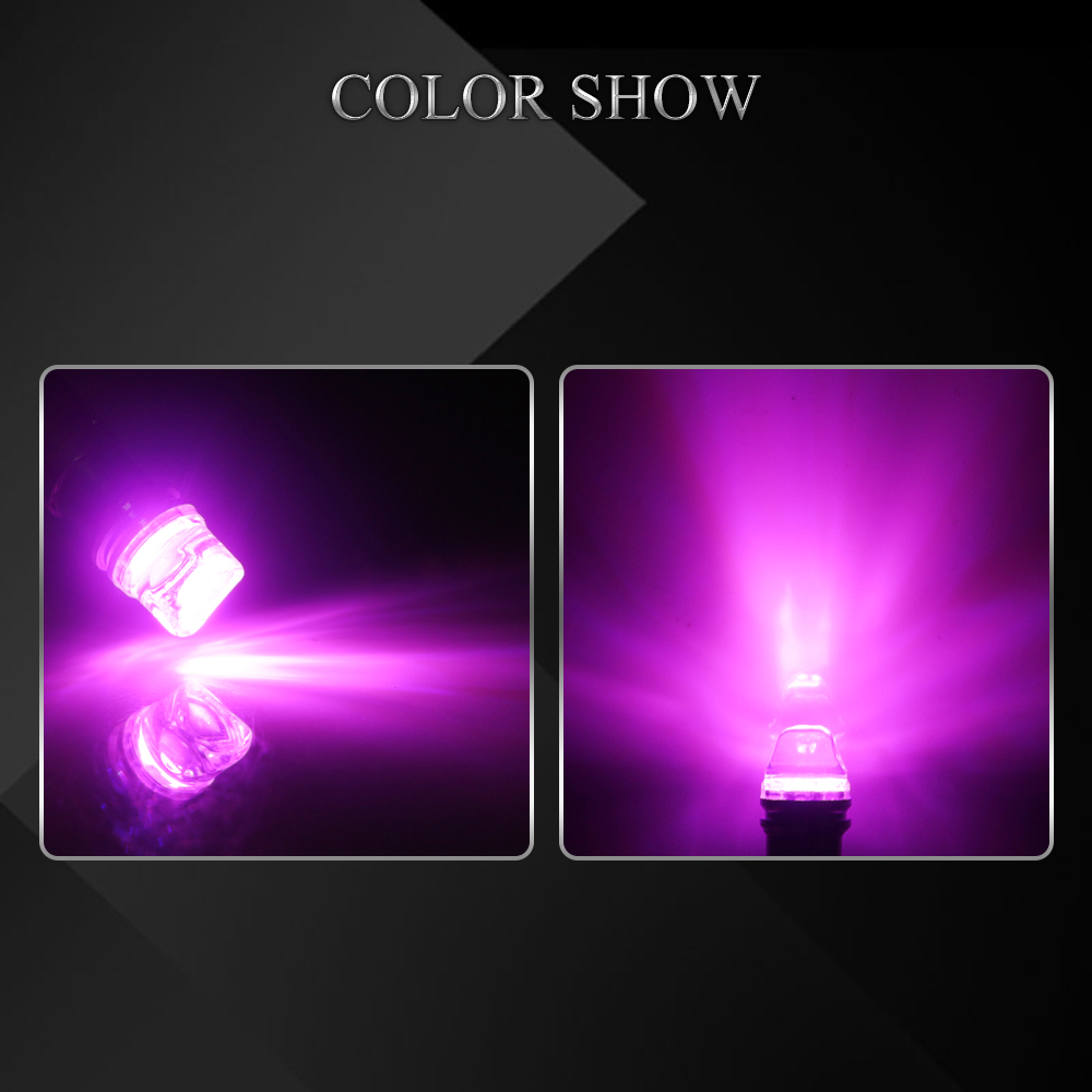 6V 6.3V ca cc 50 pezzi BA9S GE44 47 2835 lampadina per pinna macchina giocattolo gioco auto luce bianco blu rosso verde ambra rosa bianco caldo: Colore rosa