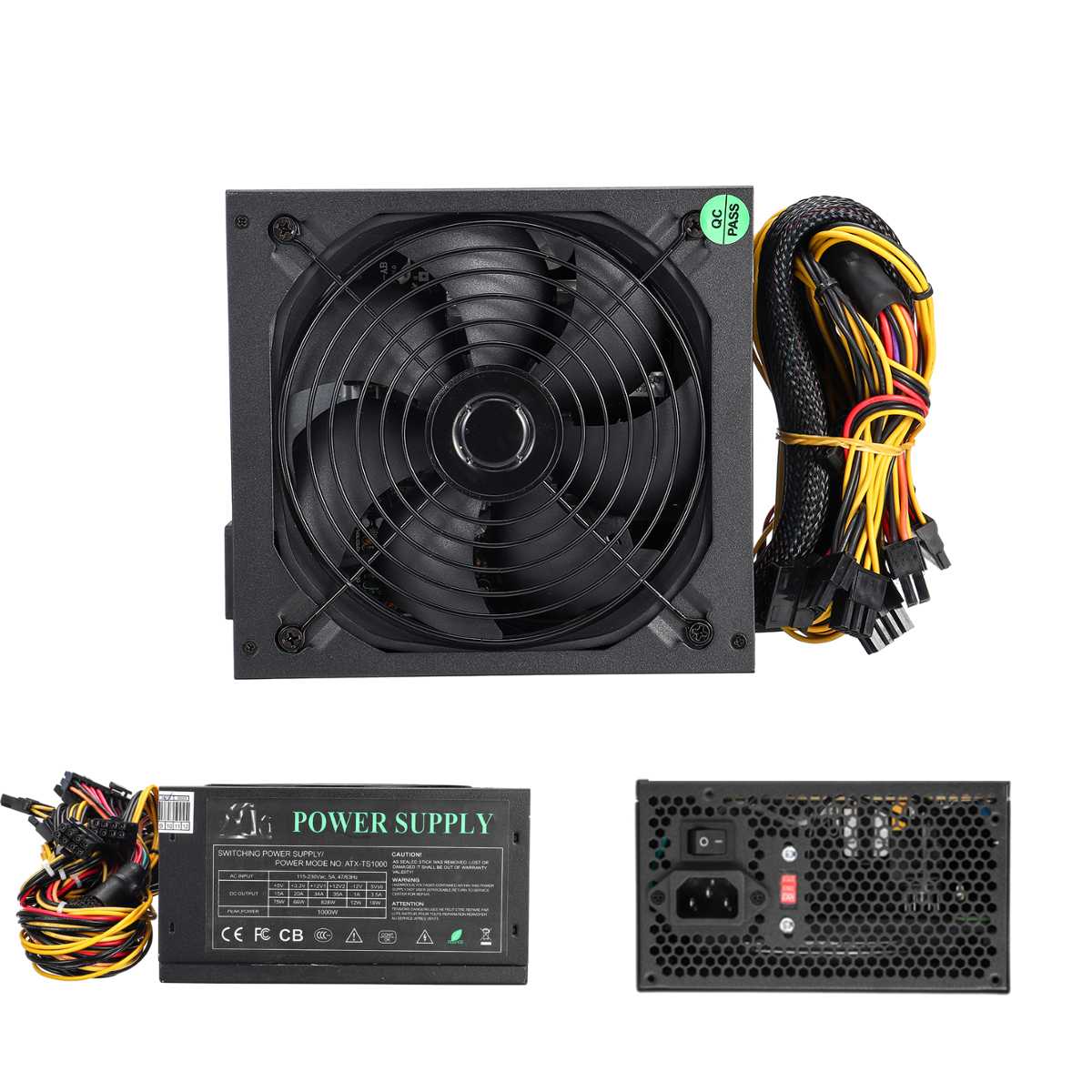 110 ~ 220 V 1000 W PC Voeding 140mm LED Fan 24 Pin Actieve PFC PCI SATA ATX 12 V Computer Voeding