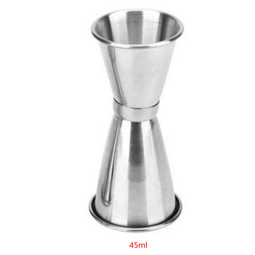 Verre de mesure de Jigger à Cocktail à Double extrémité, en acier inoxydable, once, ustensiles de bar, outil de barman S/M/L: measuring cup 45ml