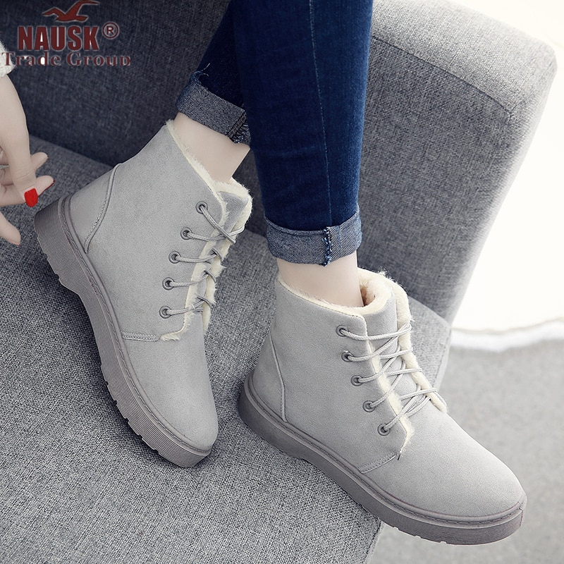 Vrouwen Laarzen Winter Schoenen Vrouw Snowboots Grote Pluche Binnenkant Botas Mujer Waterdichte Australische Laarzen Vrouwelijke Booties