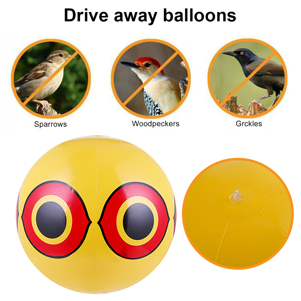 Ballons gonflables anti-oiseaux en PVC pour jardin extérieur, antiparasitaire, 40cm, 1-5 pièces